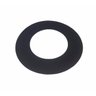 Anel de acabamento preto para laje ou parede para dutos de 200 mm de diâmetro - 1