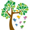 Ver imagem 2 de Adesivo de Parede Infantil Passarinhos na Árvore