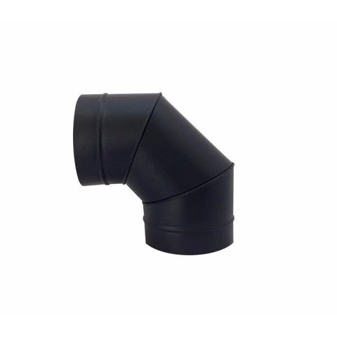 Curva / cotovelo preta 90° de 150 mm de diâmetro