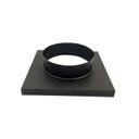 Ver imagem 1 de Adaptador preto de quadrado 30,5 x 30,5 cm para redondo 250 mm de diâmetro