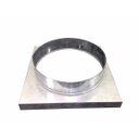 Ver imagem 1 de Adaptador galvanizado de quadrado 30,5 x 30,5 cm para redondo 200 mm de diâmetro