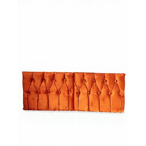 Cabeceira Cama Box Solteiro Leticia 160cm Suspensa Retangular Laranja
