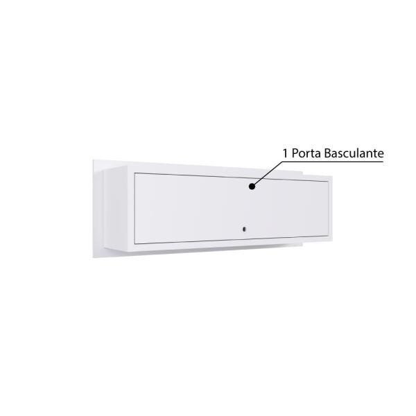 Nicho Cubo Decorativo 110 cm 1 Porta - Branco - 7