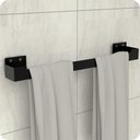 Ver imagem 5 de Kit Acessórios para Banheiro com Adesivo 5 Peças Preto Elg