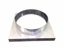 Ver imagem 1 de Adaptador galvanizado de quadrado 30,5 x 30,5 cm para redondo 250 mm de diâmetro