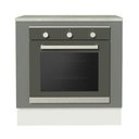 Ver imagem 3 de Balcão para Forno de Embutir 80 X 60 Cm com Tampo Branco/cinza Agata Madesa Branco/cinza