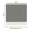 Ver imagem 7 de Balcão para Forno de Embutir 80 X 60 Cm com Tampo Branco/cinza Agata Madesa Branco/cinza