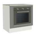 Ver imagem 1 de Balcão para Forno de Embutir 80 X 60 Cm com Tampo Branco/cinza Agata Madesa Branco/cinza