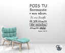 Ver imagem 1 de Adesivo de Parede Decorativo Frases Versiculos Salmo 139