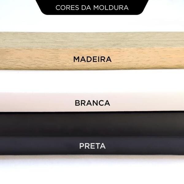 Quadro Decorativo Peace Love Music-20x20-Branca - 2