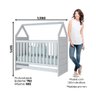 Berço Mini Cama Montessoriano Casinha Prime - Branco - 4