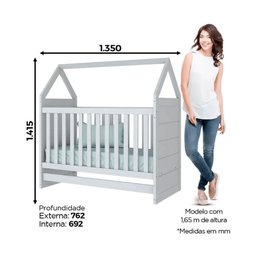Berço Mini Cama Montessoriano Casinha Prime - Branco - 4 Berço Mini Cama Montessoriano Casinha Prime - Branco - 4