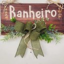 Ver imagem 2 de Placa Banheiro Fita Verde