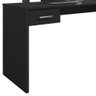 Mesa Home Office Notebook 127cm 1 Gaveta Gávea Preto Trama - Móveis Leão - 6