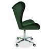 Poltrona Egg Slim Verde Jolie Base Giratória com Rodinhas - 3