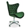 Poltrona Egg Slim Verde Jolie Base Giratória com Rodinhas - 2