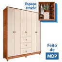 Ver imagem 3 de Guarda Roupa 6 Portas 3 Gavetas Rise Caemmun