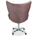 Ver imagem 4 de Poltrona Egg Slim Rosê Jolie Base Giratória com Rodinhas