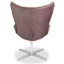 Ver imagem 4 de Poltrona Egg Slim Rosê Jolie Base Giratória Alumínio