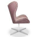 Ver imagem 3 de Poltrona Egg Slim Rosê Jolie Base Giratória Alumínio