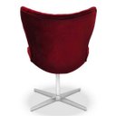 Ver imagem 4 de Poltrona Egg Slim Vermelha Jolie Base Giratória Alumínio