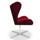 Ver imagem 3 de Poltrona Egg Slim Vermelha Jolie Base Giratória Alumínio