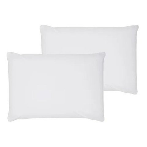 kit 2 fronhas em tecido percal 200 fios branco