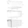 Kit 3 Organizadores de Geladeira Transparentes Porta Ovos 36 Un Porta Frutas Legumes Clear Fresh ou - 5