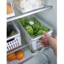 Ver imagem 3 de Kit 3 Organizadores de Geladeira Transparentes Porta Ovos 36 Un Porta Frutas Legumes Clear Fresh ou