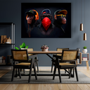 Ver imagem 3 de QUADRO MACACOS -- BR ARTES Grande 118x78