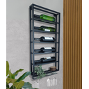 Ver imagem 2 de Adega Suspensa Estilo Industrial Ferro com Suporte de Taças