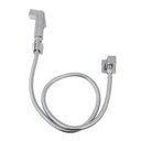 Ver imagem 1 de Ducha Higiênica Quadrada Registro Metal Cromado 1/4 de Volta