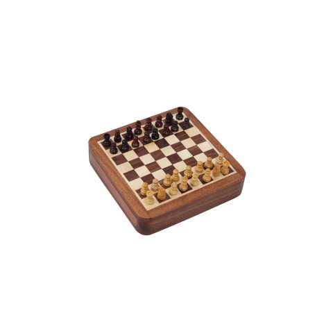 Jogo Xadrez Tabuleiro Decorativo Magnético Pequeno Luxuoso