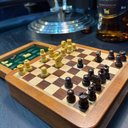 Ver imagem 5 de Jogo Xadrez Tabuleiro Decorativo Magnético Pequeno Luxuoso