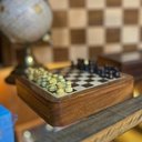 Ver imagem 6 de Jogo Xadrez Tabuleiro Decorativo Magnético Pequeno Luxuoso