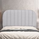 Ver imagem 1 de Cabeceira Cama Box King Estofada Orgânica 195cm Alice W01 Linho Cinza - Lyam Decor