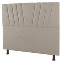 Ver imagem 1 de Cabeceira Cama Box Casal Queen Size Dublin 160cm Linho Bege - Desk Design