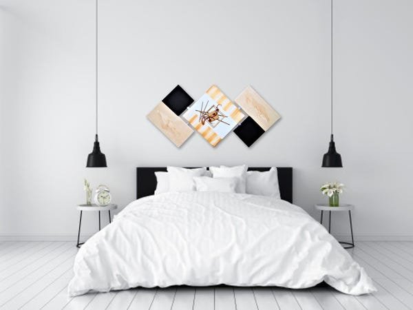 Quadro Pintura Abstrata 60x120 Centímetros Decoração - 3