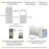 Quarto de Bebê com Berço-cômoda Laura Multimóveis Branco/azul - 3