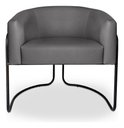 Ver imagem 3 de Kit 2 Poltronas Sofia Luxo Moderna Estilo Industrial Corino Cinza Bz Home Decor