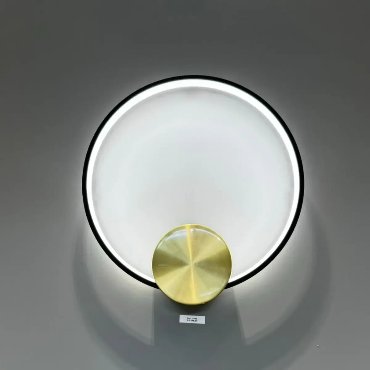 Ver imagem 2 de Arandela Led Signo 12w Preto com Dourado Usina Design