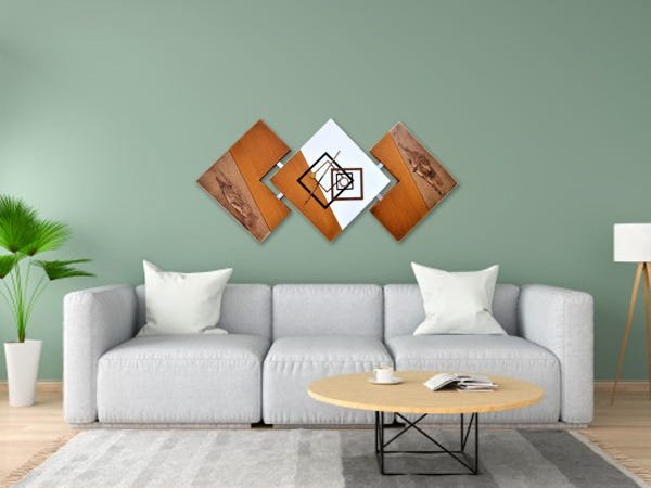 Quadro Para Sala De Estar Moderno Sofisticado - 4
