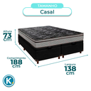 Ver imagem 3 de Cama Box Bau Blindado Casal + Colchão D28 Conforto Paropas