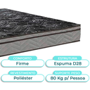 Ver imagem 2 de Cama Box Bau Blindado Casal + Colchão D28 Conforto Paropas
