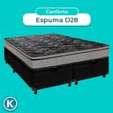 Ver imagem 4 de Cama Box Bau Blindado Casal + Colchão D28 Conforto Paropas