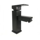 Ver imagem 1 de Torneira Monocomando Lavatório Quadrada Baixa Preto Fosco