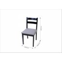 Ver imagem 3 de Conjunto de Mesa com 4 Cadeiras Estofadas Bisa Preto