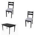 Ver imagem 2 de Conjunto de Mesa com 4 Cadeiras Estofadas Bisa Preto