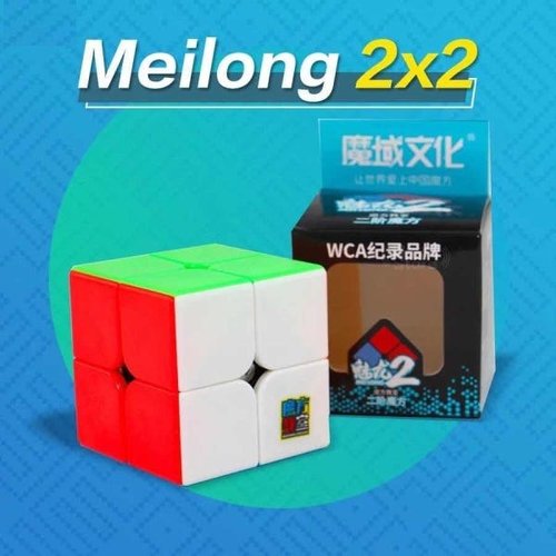 Cubo Mágico 2x2 Profissional Moyu Meilong Color Stickerless