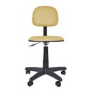 Ver imagem 2 de Cadeira Secretaria Giratoria Polo - Couro SinteticoCorano - Bege